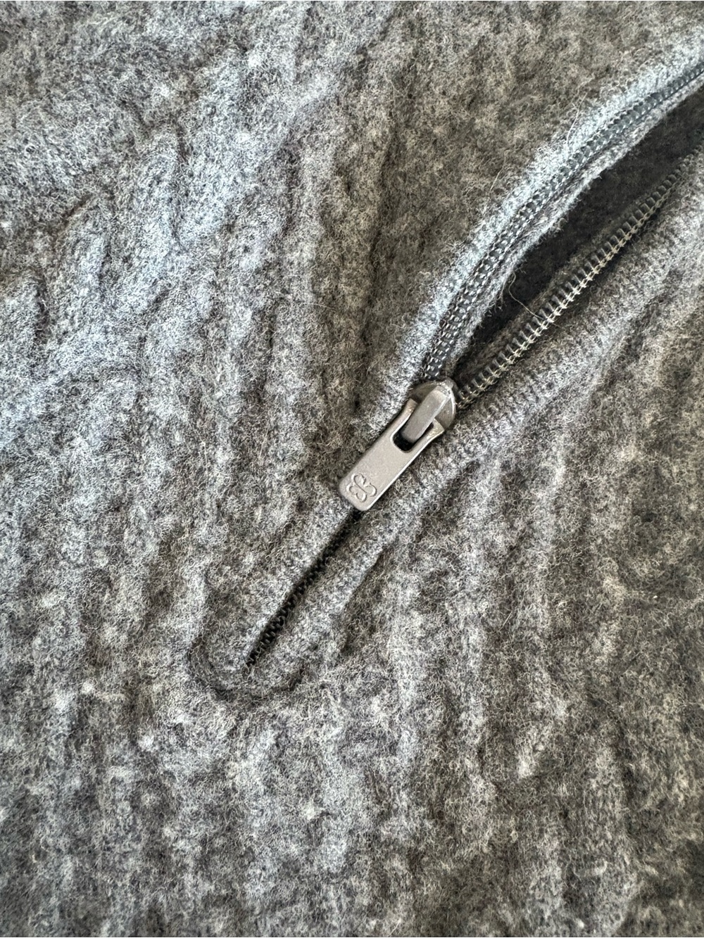 Sunday Best Charcoal Gray Ribbed Neck Sweater aritzia - Picture 2 of 4